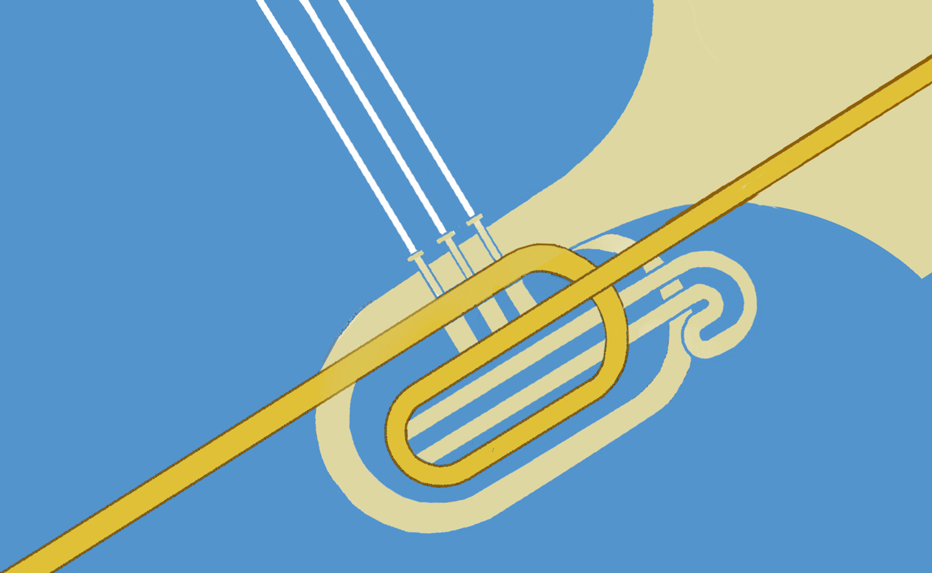 Art Deco Trumpet